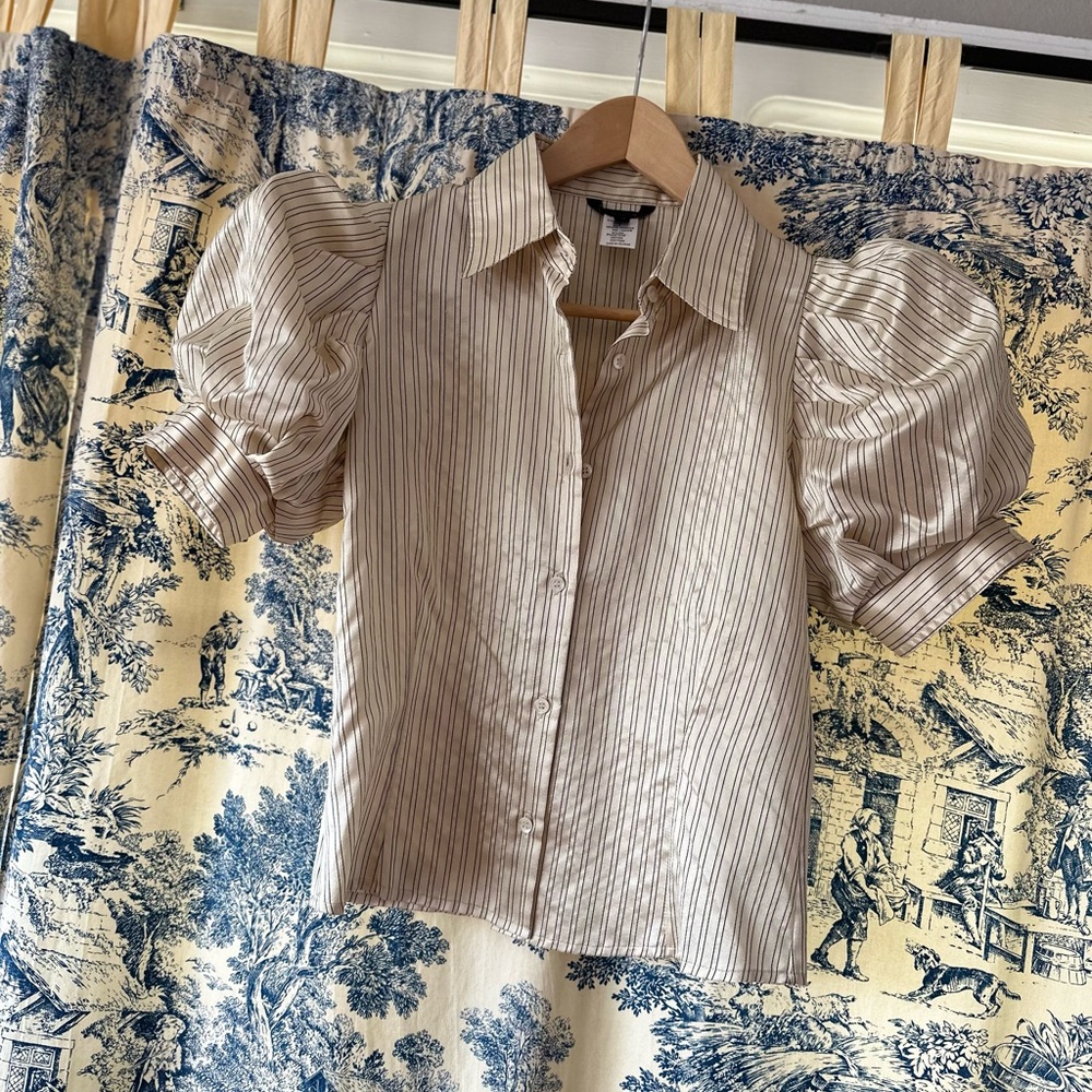 KRIZIA Puff Sleeve Blouse silk blend